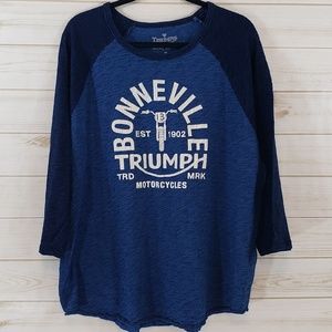 Lucky Brand Triumph Raglan Graphic Tee SZ: XXL